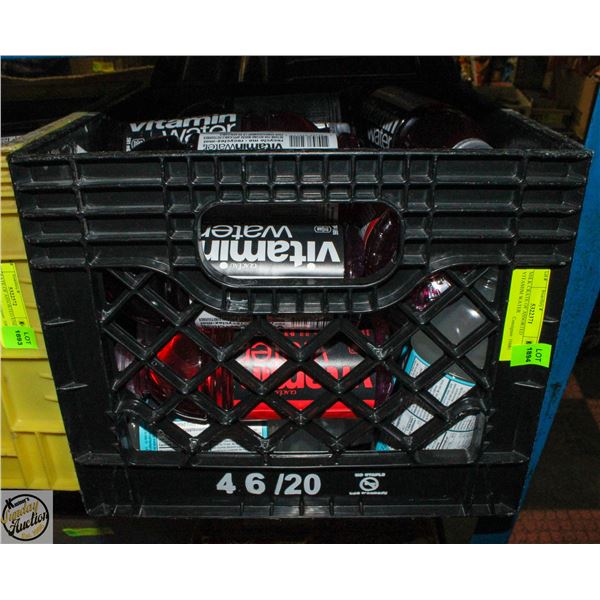 MILK CRATE OF ASSORTED VITAMIM WATER