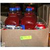 Image 1 : FLAT OF ASSORTED V8 + CLAMATO BEVERAGES VARIOUS BB