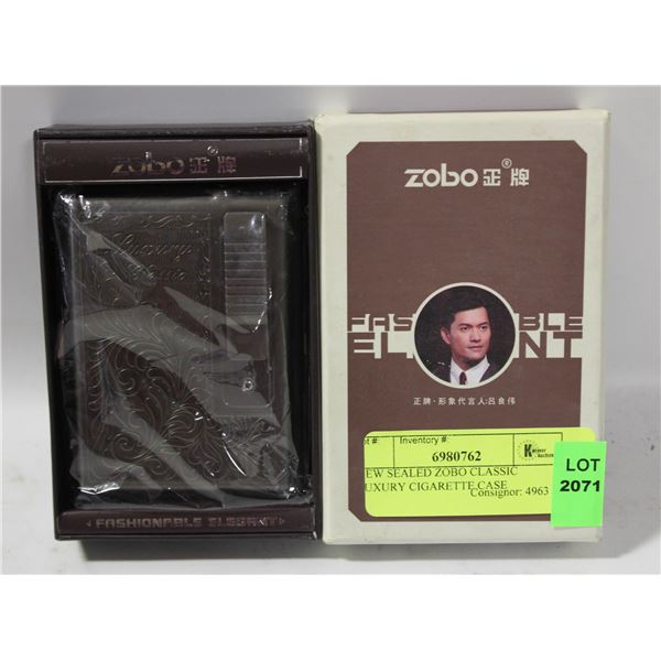 NEW SEALED ZOBO CLASSIC LUXURY CIGARETTE CASE
