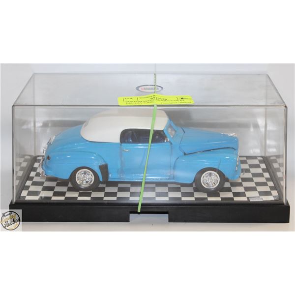 CUSTOM MADE MODEL CAR IN DISPLAY CASE