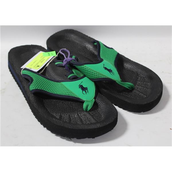 PAIR OF NEW RALPH LAUREN FLIP FLOPS SIZE 9