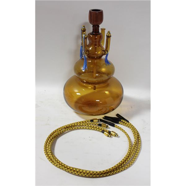 GLASS HOOKA PIPE UNUSED