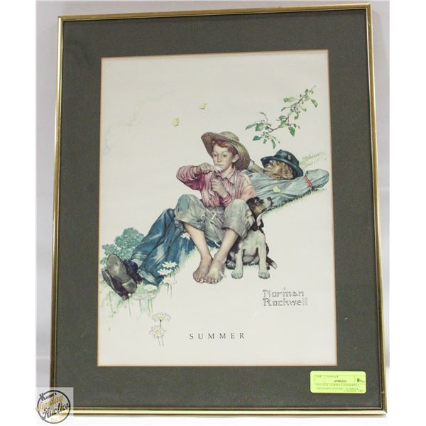 VINTAGE NORMAN ROCKWELL “GRANDPA AND ME” SUMMER