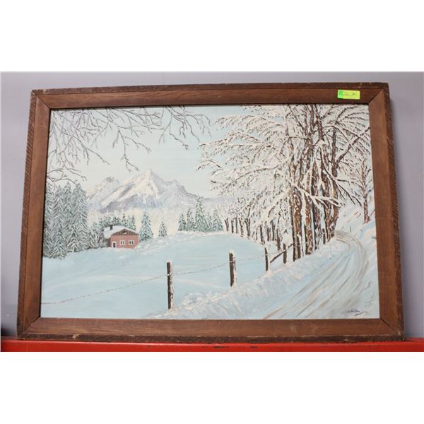 LARGE SIGNED ORIGINAL OIL PAINTING