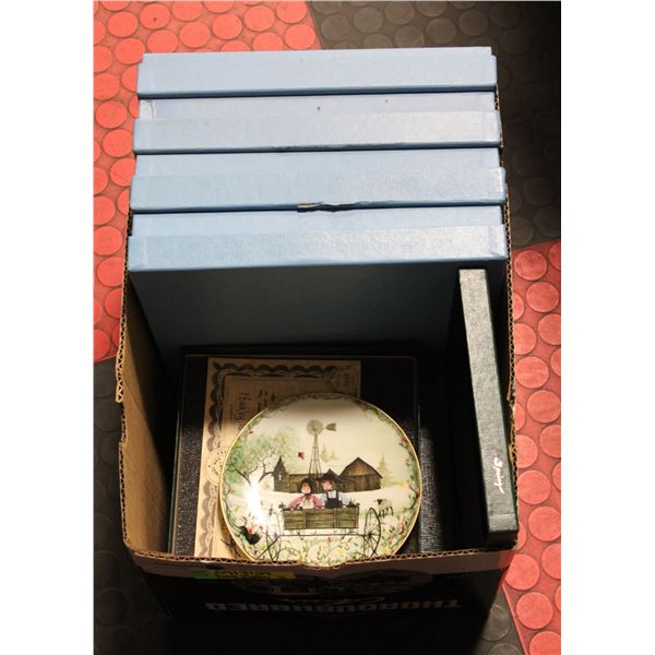 BOX OF COLLECTORS PLATES IN ORIGINAL BOXES