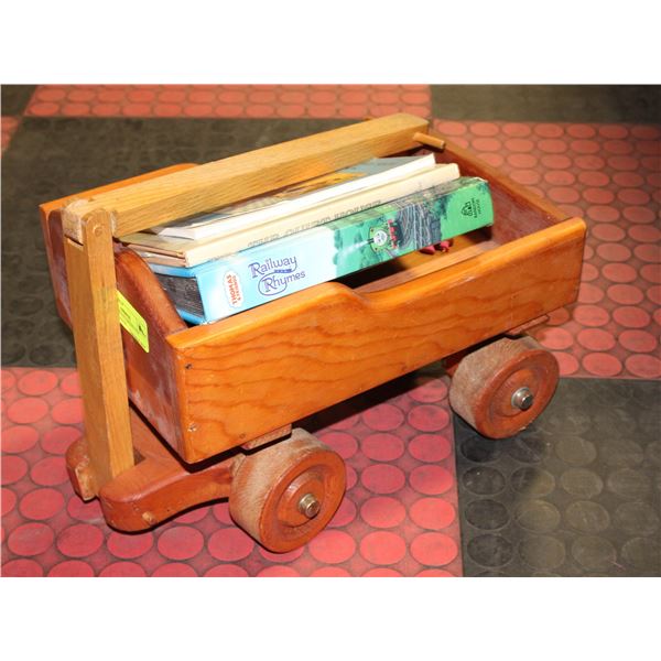 HANDMADE CHILDRENS TOY WOODEN WAGON