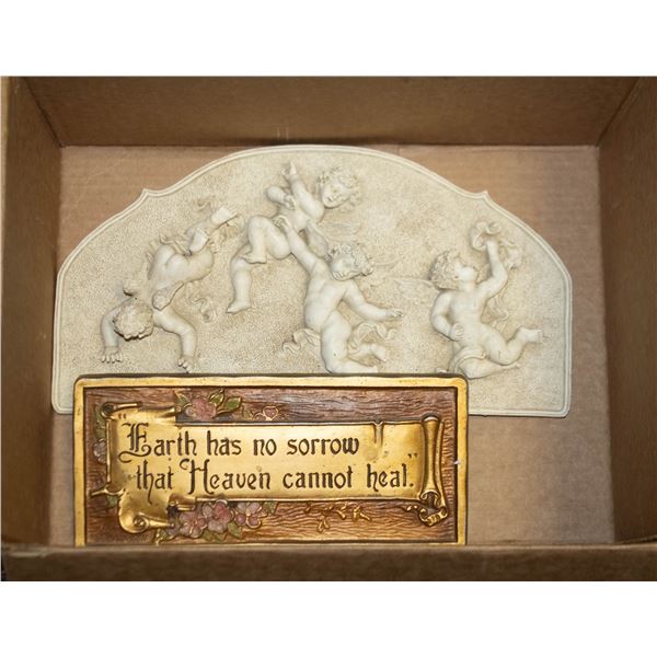 1928 MITCHELL ART CO. BRASS WALL HANGING +