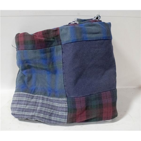 HANDMADE DOUBLE SIZED DENIM QUILT