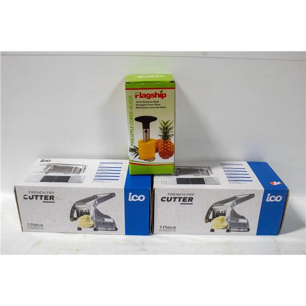 2 NEW FRENCH FRY CUTTERS + NEW PINEAPPLE
