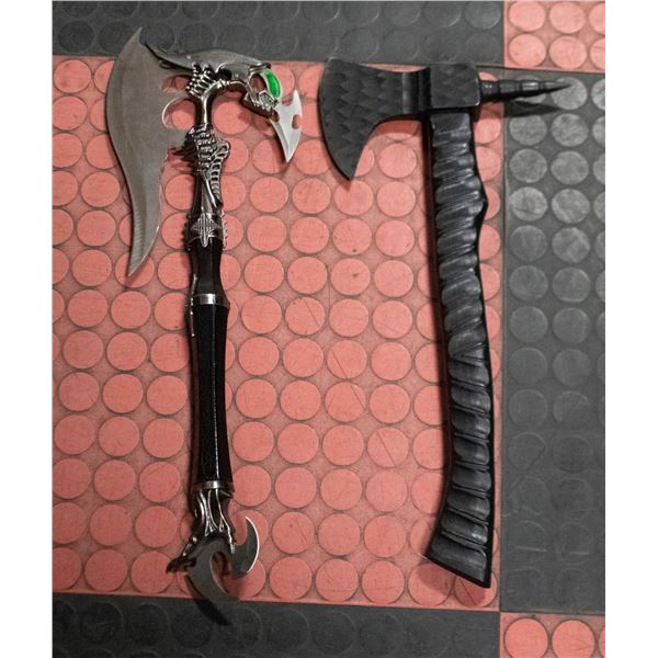 PAIR OF DECORATIVE AXES