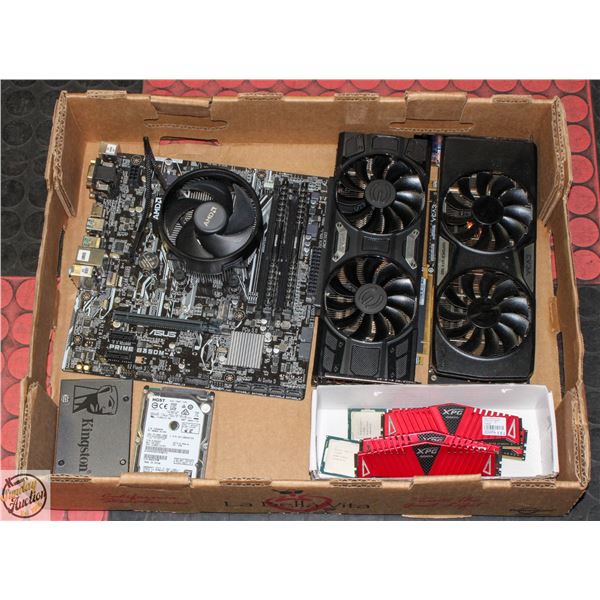 LOT OF GAMING COMPUTER PARTS (DDR4, SSD, 1060+++)
