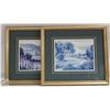 Image 1 : PAIR OF ESTATE FRAMED DECOR WALL HANGINGS