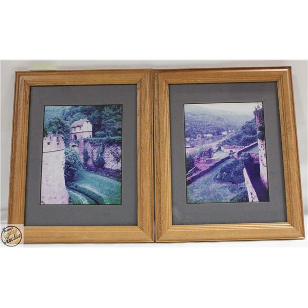 PAIR OF ESTATE FRAMED DECOR WALL HANGINGS