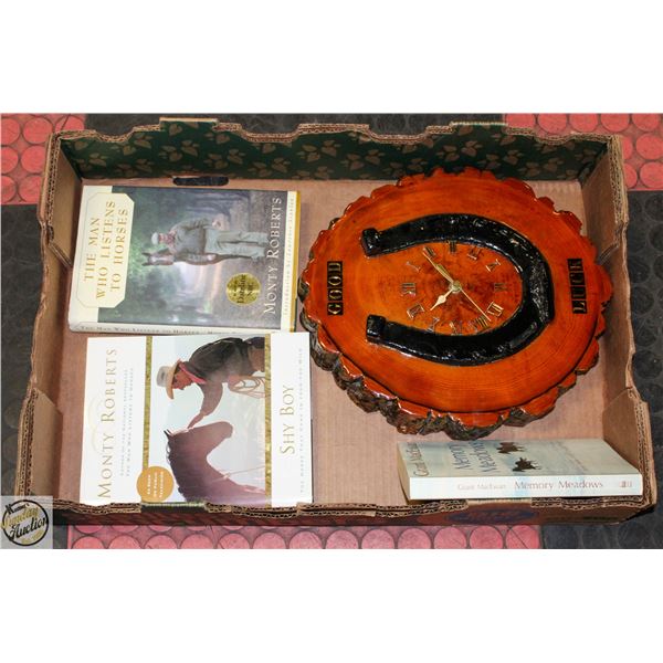 CUSTOM MADE BURL WOOD CAST IRON HORSE