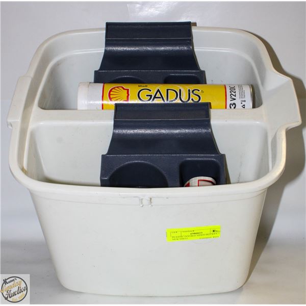 PLASTIC DOUBLE SIDED BUCKET + NEW SHELL