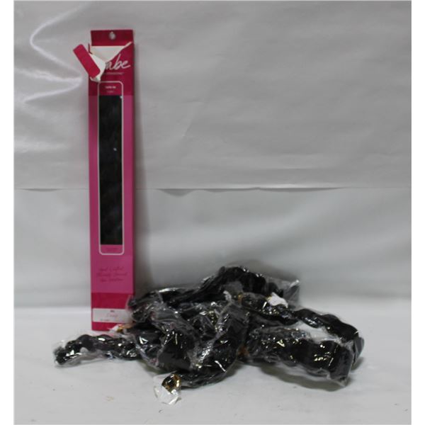 BAILIFF SEIZED: BOX OF TAPE IN CURLY EXTENSIONS