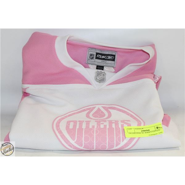 OILERS PINK XL JERSEY-ESTATE