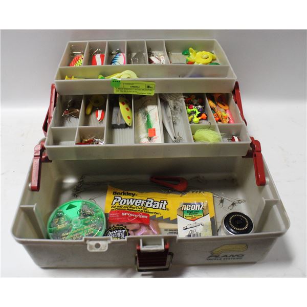 LARGE FISHING TACKLE BOX FULL OF TACKLE-ESTATE