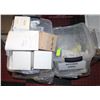 Image 1 : 4 TOTES OF ASSORTED SINK DRAINS & TOILET TRAPWAYS