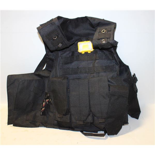 TACTICAL ADULT VEST ADJUSTABLE ADULT SIZE-ESTATE