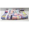 Image 1 : 4FT PATCHWORK QUILT HANDMADE-ESTATE