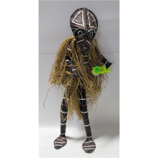 AFRICAN TRIBAL DOLL 20" HIGH