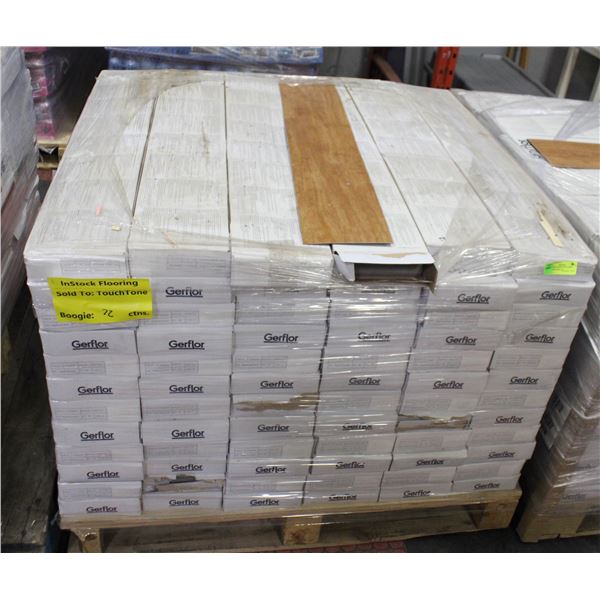 PALLET OF VINYL GLUE DOWN FLOORING SWS07163