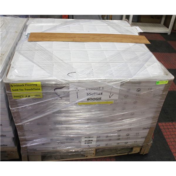PALLET OF VINYL GLUE DOWN FLOORING SWS07163