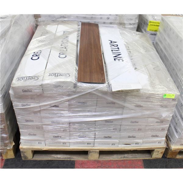 PALLET OF 37160671-SS03309 WALNUT VINYL GLUE DOWN