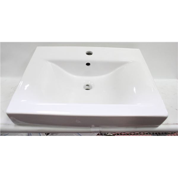 NEW IN BOX LACAVA SPRING VANITY TOP PORCELAIN