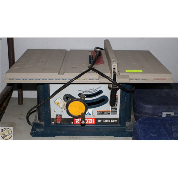 10" RYOBI PORTABLE TABLE SAW - TESTED