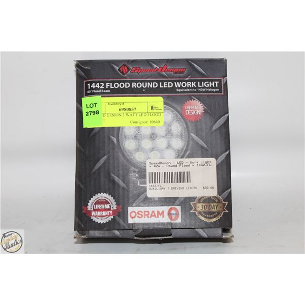 SPEED DEMON 3 WATT LED FLOOD LIGHT