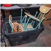 Image 1 : 3 METAL FRAMED CHILDRENS SCHOOL CHAIRS IN A