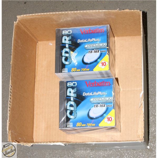 2 NEW 10 PACKS OF VERBATIN CD-R