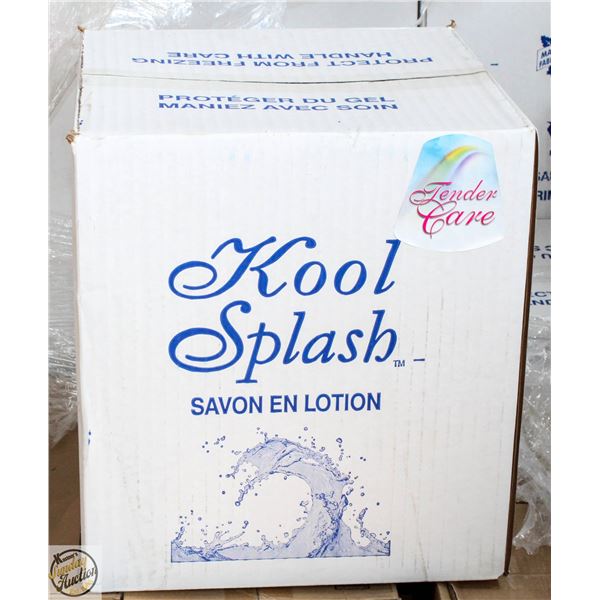 CASE OF FOUR 4L KOOL SPLASH LOTION SOAP FOR HANDS,