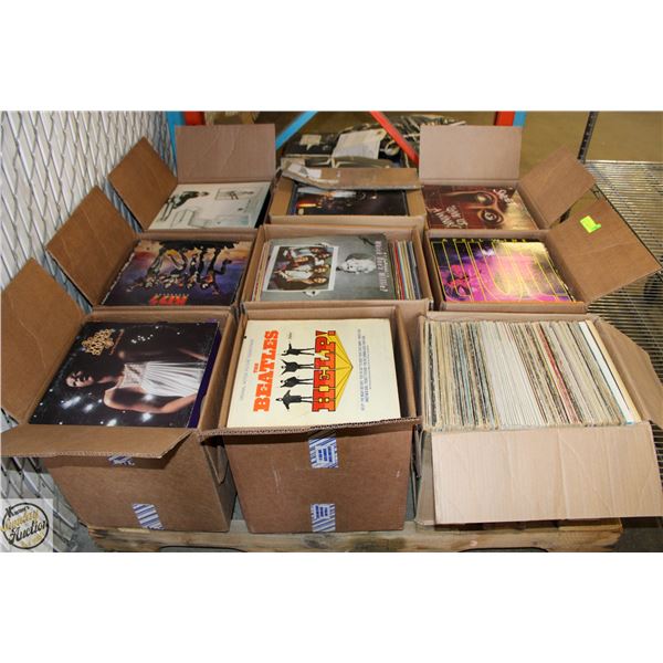 PALLET OF RECORDS: ROCK, POP, COUNTRY & MORE
