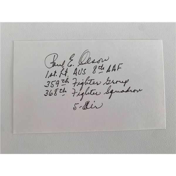 Paleontologist and author Paul E Olsen original signature