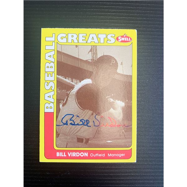 Pittsburgh Pirates Bill Virdon Signed Baseball Trading Card