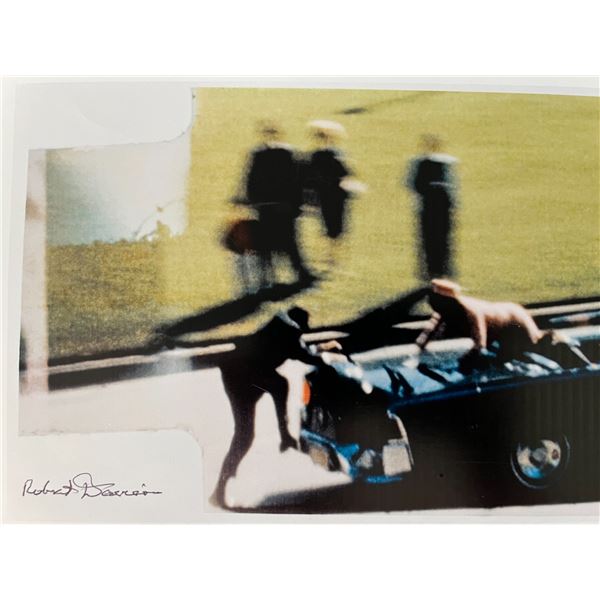 JFK Assassination Witness  Robert Davison signed photo