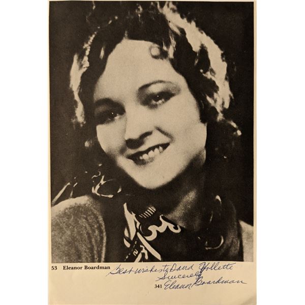 1928 The Crowd Eleanor Boardman Signed Photo