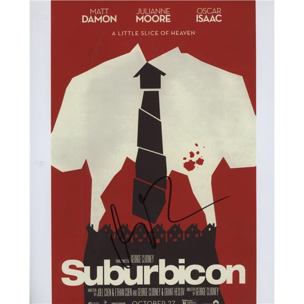 Suburbicon Matt Damon signed photo. GFA Authenticated