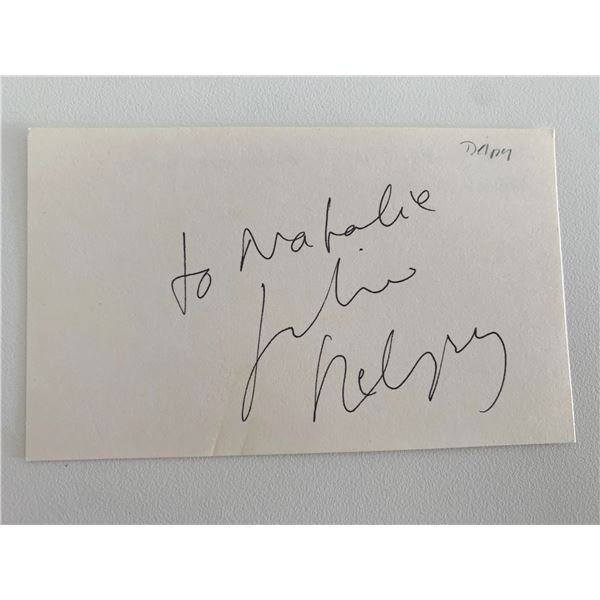 French actress Julie Delpy original signature