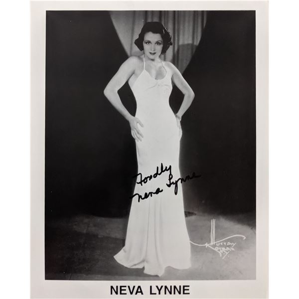 Actress Neva Lynne Signed Photo