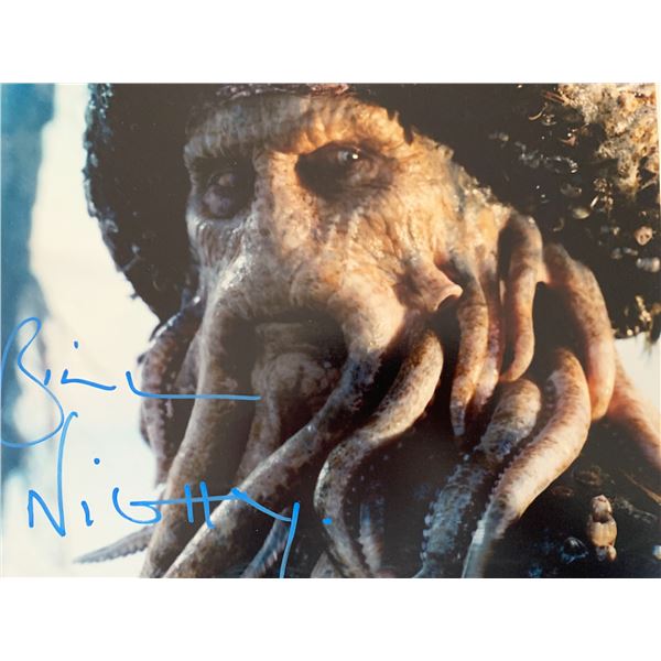 Pirates of the Caribbean Bill Nighy signed movie photo