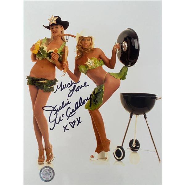 Playboy model Julie McCullough signed photo