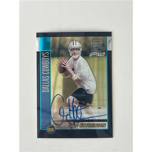 Dallas Cowboys Chad Hutchinson 2002 Topps #224 signed trading card