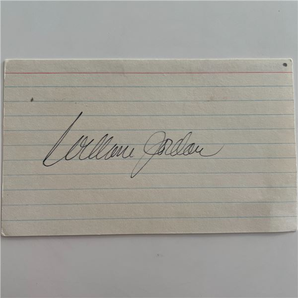 William Jordan signature cut