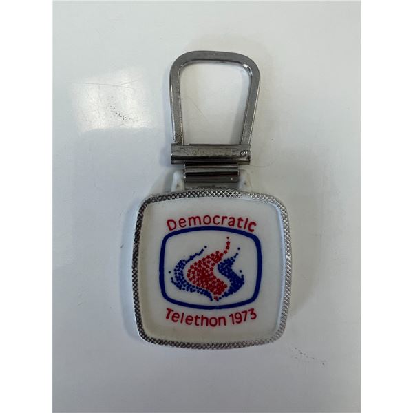 Democratic Telethon 1973 keychain