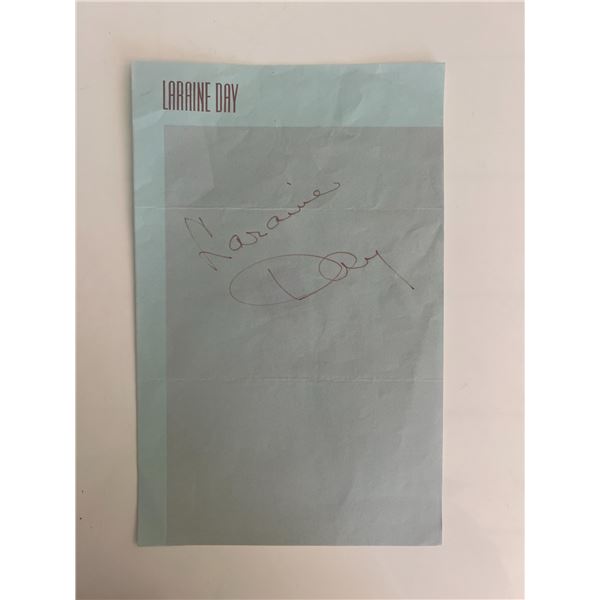 Actress Laraine Day original signature