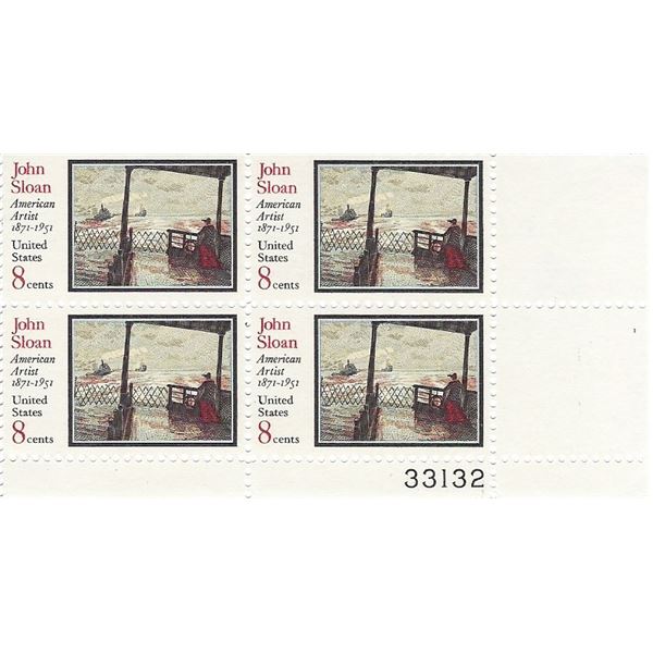 John Sloan Plate Block